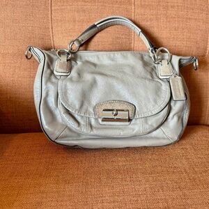 Coach Kristin leather bag beige/greige/taupe color (fawn)